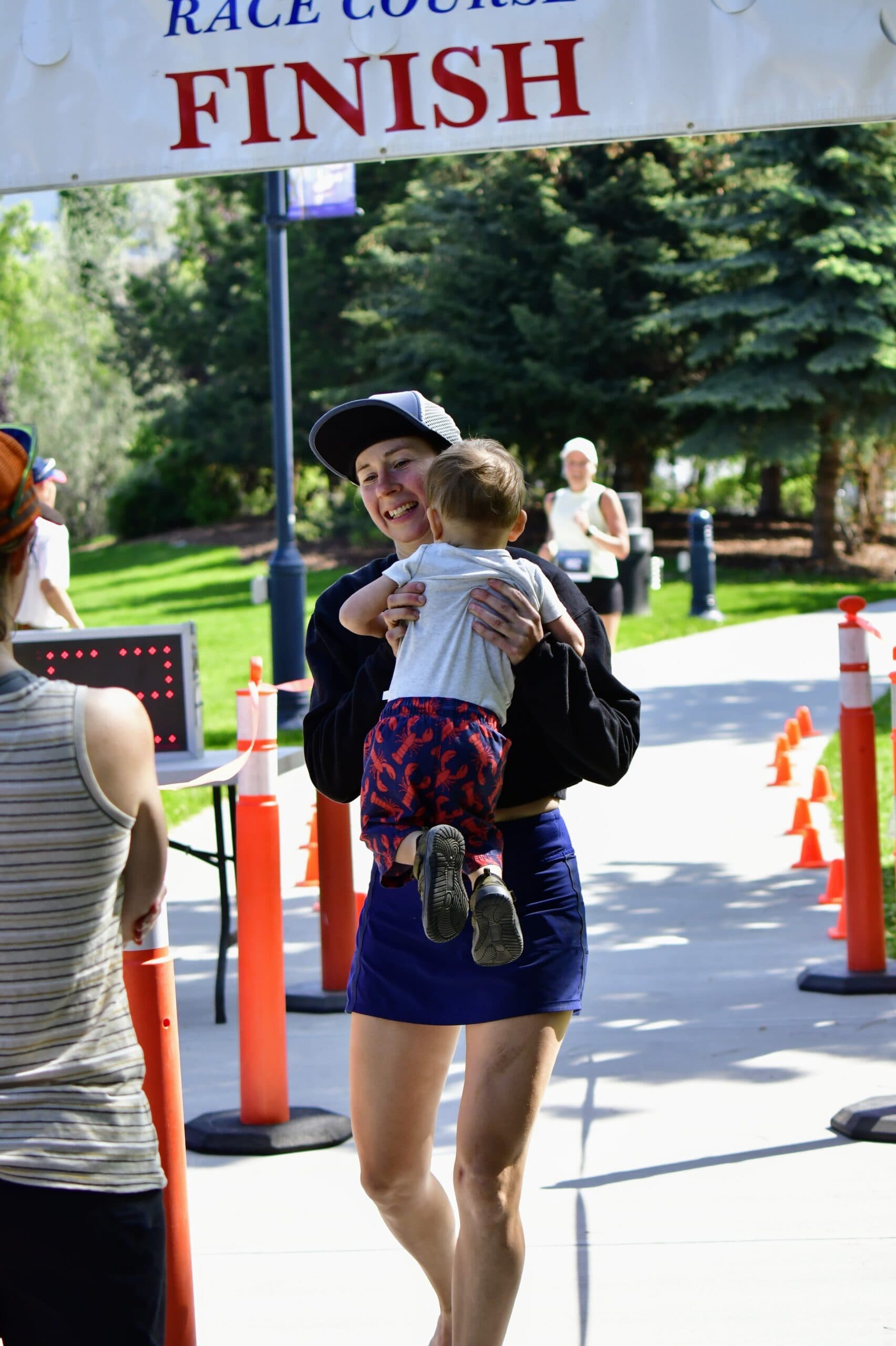 Stephanie Brown at marathon finish